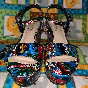 Rouge Black Graffiti Print